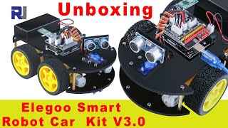 Elegoo Smart Robot Car Kit V3 1 Explained with unboxing  Robojax [upl. by Ronalda]