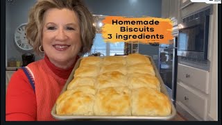 Southern Biscuits Homemade 3 Ingredients Fluffy No Fuss No Fail [upl. by Ssyla]