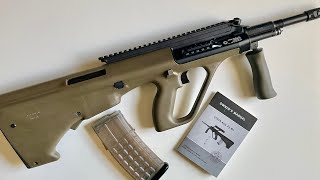 Unboxing  Steyr AUG OD Green  556  Ext Rail [upl. by Pegma171]