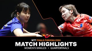 Chen Xingtong vs Miu Hirano  WS QF  WTT Finals Fukuoka 2024 [upl. by Otanutrof]