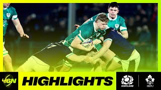 SCOTLAND v IRELAND  2025 U6N20  RUGBY HIGHLIGHTS [upl. by Nyltiak]