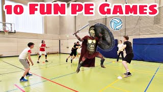 10 fun PE Games  10 kleine Spiele für den Sportunterricht [upl. by Iel624]