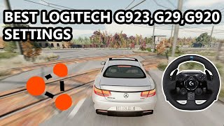 Beam NG Drive Logitech G923 Settings [upl. by Eiramlatsyrk]