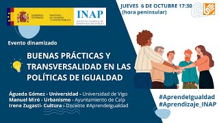 Buenas prácticas y transversalidad en las políticas de igualdad [upl. by Madelyn]