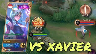 LUNOX GAMEPLAY VS XAVIER IN MID LANE  ROAD TO MYTHIC 5  LUNOX BEST BUILD 2022  MOBILE LEGENDS [upl. by Araeic462]