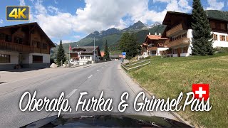 Swiss Mountain Driving  Oberalp Furka amp Grimsel Pass [upl. by Wilkinson]