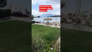 Road trip from Lefkada to Nidri Lefkas Island in Greece 🇬🇷 travel summer [upl. by Mile]