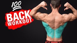 The 💯 Back Workout MOST EFFECTIVE [upl. by Ainyt]