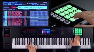 Roland FA06FA07FA08 Music Workstation walkthrough 3 Tone Remain examples [upl. by Bravin261]