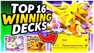 TOP 16 Winning Decks in HUGE 512 Player Tournament  Pokemon Pocket [upl. by Hallutama190]