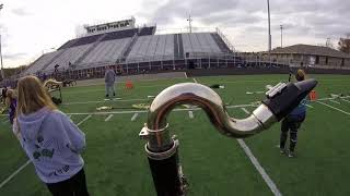 Bellbrook High School Marching Band 2017 Bass Clarinet Head Cam  Dakota Looney [upl. by Berri]