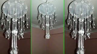 DIY Wind Chime Tutorial Using Plates and Pipes Crystal Beads Wall Hanging [upl. by Yleen]