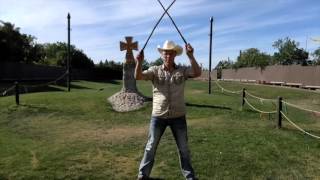 Bullwhip Cracking Double Whip Basics [upl. by Ahsita]