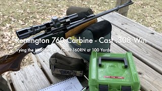 Remington 760 Carbine  Cast 308 Win  Trying the Modified LEE C309160RN at 100 Yards [upl. by Dranoel]