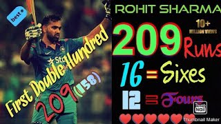 Rohit Sharma 209 158  India vs Australia 7th ODI 2013 Highlights  Rohit sharma 209 highlights [upl. by Ecikram312]