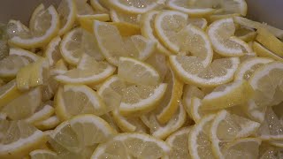 Lemon Marmalade Prepping Lemons And Water Canning [upl. by Anne484]