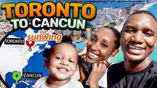 Toronto to Cancun Mexico via Sunwing airlines [upl. by Ennazus]