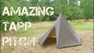 Try this Ultimate XL tarp pitch Tipi [upl. by Bonns177]