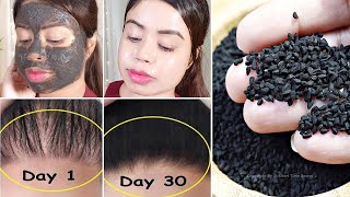 How To Grow Long amp Thicken Hair With BLACKSEEDS  Younger Looking Glowing Skin [upl. by Warren]