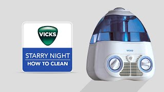 Vicks Starry Night Cool Mist Humidifier V3700  How to Clean [upl. by Itoyj]