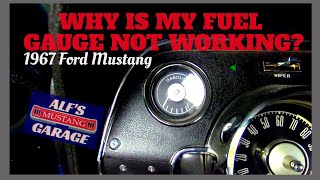 Fuel Gauge Diagnostics  1967 Ford Mustang [upl. by Liane]