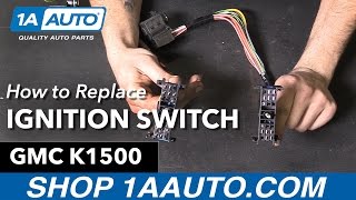 How to Replace Ignition Starter Switch 9596 GMC K1500 [upl. by Sig155]