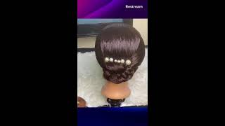 SIMPLE HAIR STYLEsaree hairstylessaree fashion bridal hairstyles [upl. by Bryana]