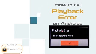 How to Fix Playback Error  English [upl. by Rydder]