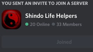 Join shindo life helpers discord server [upl. by Ynohtnanhoj752]