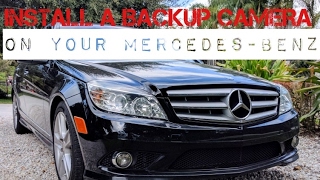 Install Backup Camera on Mercedes CClass 2007 2013 Early 2013 LATE amp 2014 SEE NOTES [upl. by Nanreit]