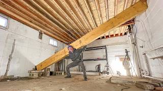 Restoring A 7000 Mansion HUGE Kitchen Floor Beam Rebuild [upl. by Nuahsad]