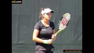 Sania Mirza Tennis star  Playing in Tennis court [upl. by Ahkeber]