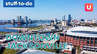 Downtown Jacksonville Florida florida drone [upl. by Ahsiner]