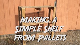 Off the Grid Makes  22 The Best way to Bust up a Pallet How to Make Simple Pallet Shelves [upl. by Analat]