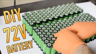 DIY electric motorcycle 72V battery build DIY Emoto Part 3 [upl. by Inohtna301]