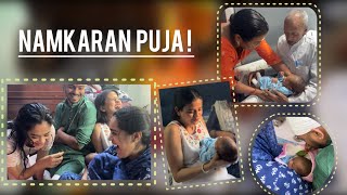 Naming ceremony of our little one  Namkaran puja  baby name reveal [upl. by Leima]