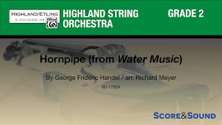 Hornpipe from Water Music by Richard Meyer  Score amp Sound [upl. by Suivatnod]