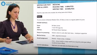 How to take an OET Writing Medicine Sample Test StepbyStep Guide [upl. by Airdnazxela]