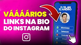 Como Colocar Vários Links na Bio do Instagram Crie um Mini Site 100 Personalizado e Grátis [upl. by Georgeanna]