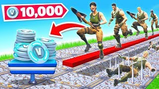 50 STAGE DEATH RUN For NOOBS NEW Game Mode in Fortnite [upl. by Yuzik168]