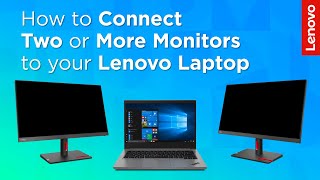 How to Connect Two or More Monitors to your Lenovo Laptop [upl. by Persis]