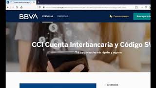 Como saber mi CCI BBVA Banco Continental Perú 2021 [upl. by Asseniv]