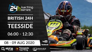 British 24 Hour Kart Race 2020 LIVE from Teesside 0600 to 1230 Part 6 [upl. by Dunson]