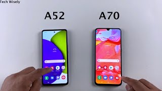 SAMSUNG A52 vs A70 Speed Test [upl. by Seel750]