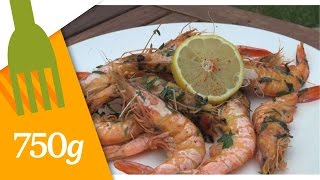 Recette de Gambas à la plancha  750g [upl. by Colbert]