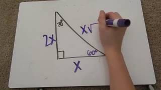 Special Right Triangles 306090 Tutorial [upl. by Lontson]