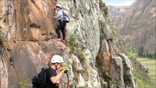 Peru Via Ferrata Rockclimbing Sky Lodge amp Ziplining [upl. by Alle]