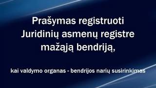 Registrų centro klientų savitarna prašymas registruoti mažąją bendriją II [upl. by Frydman]