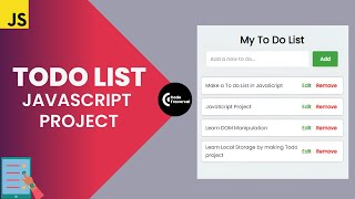 Learn how to make a Todo List using HTML CSS and JavaScript [upl. by Zindman]