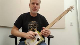 How to Tune a 3 String Cigar Box Guitar [upl. by Kcirrad]